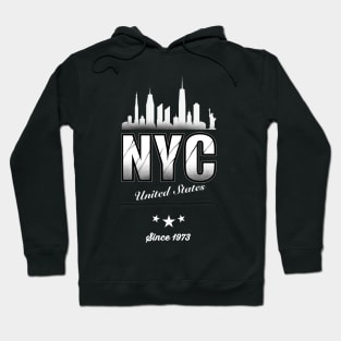 New York City Slogan Vintage Style Hoodie